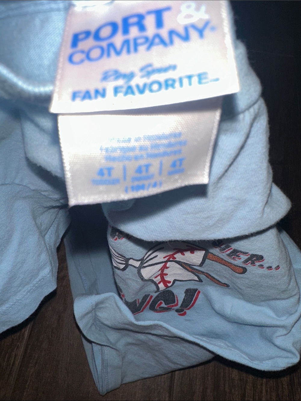 Kids Light Blue Graphic Tee - "Hey Brother... Swing!" - Picture 3 of 3